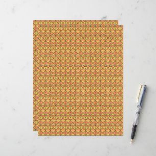 an orange and yellow background with a pattern