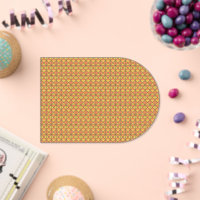 an orange and yellow background with a pattern