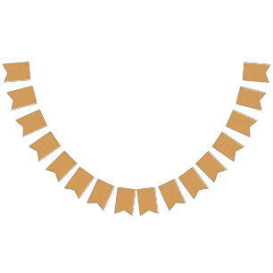 an orange and yellow background with a pattern bunting