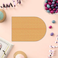 an orange and yellow background with small dots