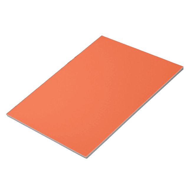 an orange background with a black border notepad (Angled)