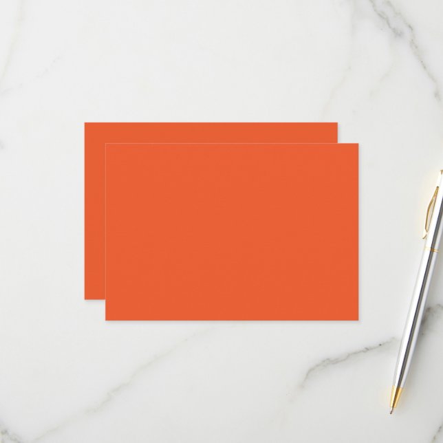 an orange background with a RSVP card (Front/Back In Situ)