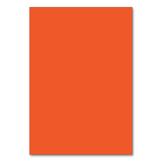 an orange background with a table number