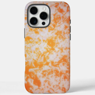 An orange grunge textured   iPhone 16 pro max case
