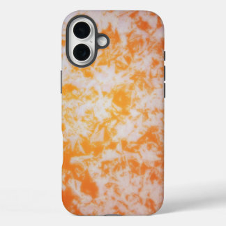 An orange grunge textured | iPhone 16 plus case