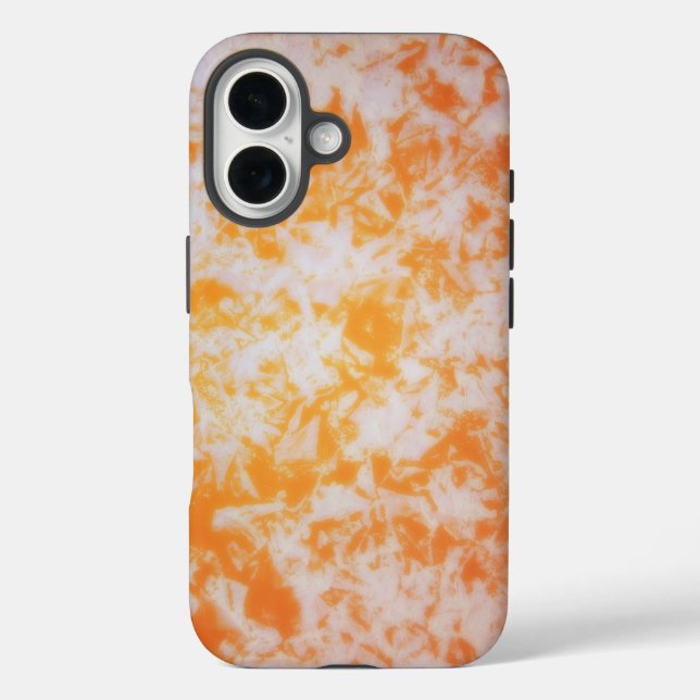 An orange grunge textured | Case-Mate iPhone case (Back)