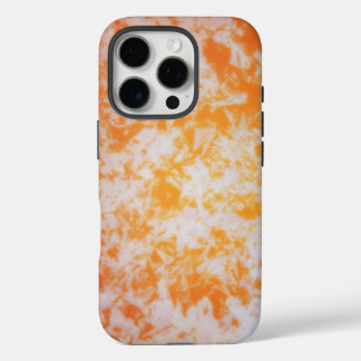 An orange grunge textured | iPhone 16 pro case