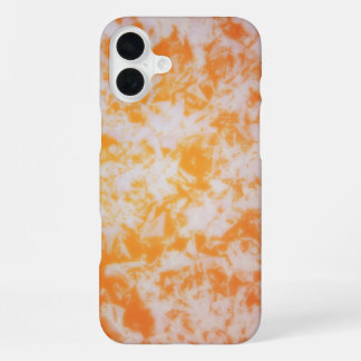 An orange grunge textured | iPhone 16 plus case