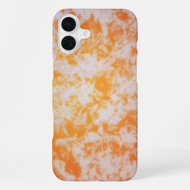An orange grunge textured | iPhone case (Back)