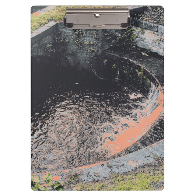 An Orange Pool in Welshpool Clipboard (Front)