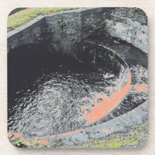 An Orange Pool in Welshpool Coaster