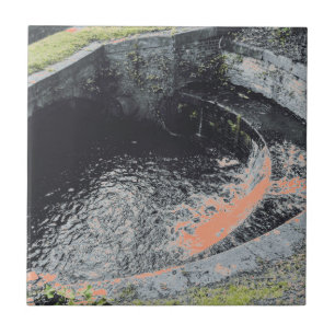 An Orange Pool in Welshpool Tile