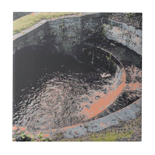 An Orange Pool in Welshpool Tile (Front)