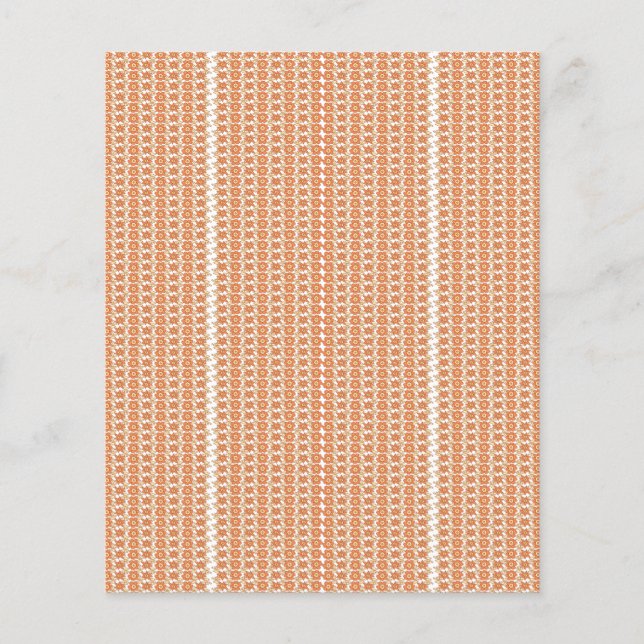 An orange rug with a textured pattern lies flat on flyer (Front)