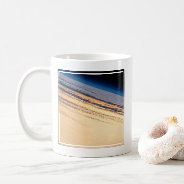 An Orbital Sunset Off The Coast Of Baja California Coffee Mug (With Donut)