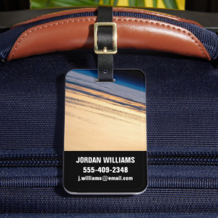 An Orbital Sunset Off The Coast Of Baja California Luggage Tag