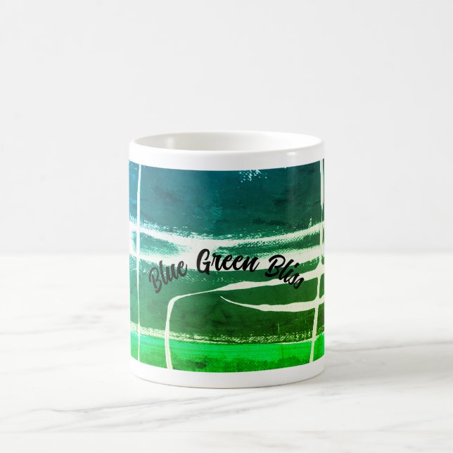 An original abstract design on a classic white mug (Center)