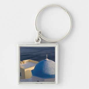 An Orthodox Church near the sea, Oia Santorini Key Ring
