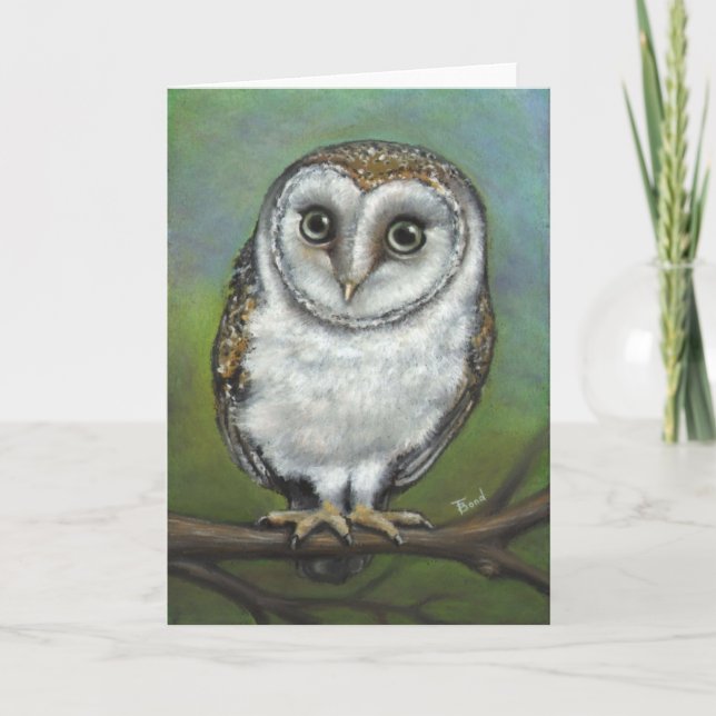 An owl friend by Tanya Bond Card (Front)