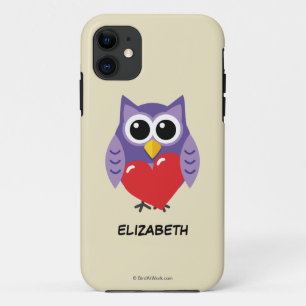An Owly Love   Add Your Name Case-Mate iPhone Case