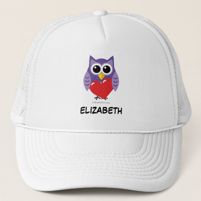 An Owly Love | Add Your Name Trucker Hat (Front)