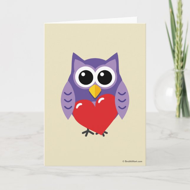 An Owly Love Card (Front)