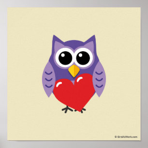 An Owly Love Poster