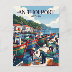 An Thới Fishing Port Vietnam Postcard