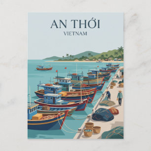 An Thới Fishing Port Vietnam Postcard