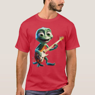 An  toon Creature Playing Guitar T-Shirt