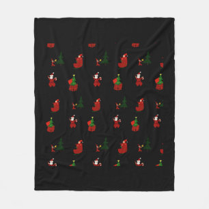 An Ugly Christmas Pattern Fleece Blanket