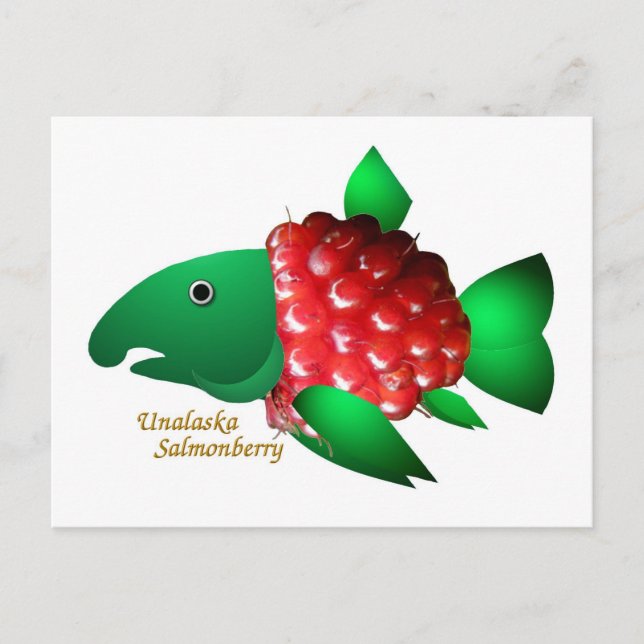 An Unalaska Salmonberry Postcard (Front)