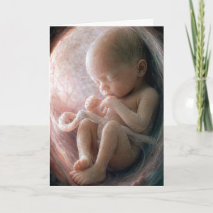 An Unborn Child in a Womb Card