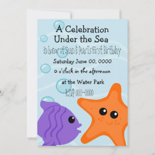 An Under the Sea Celebration Invitation