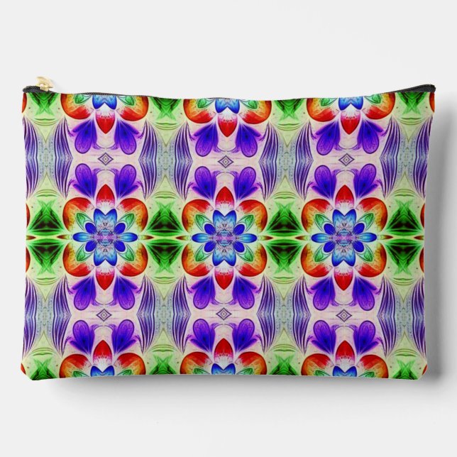 An unique colourful trendy creative design  access accessory pouch (Front)