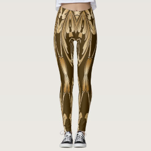 An unique cute brown colour "Ratti_Creative_Arts" Leggings