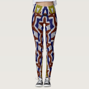 An unique geometric "Ratti_Creative_Arts" Leggings