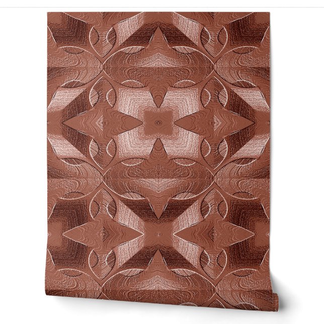An unique red embossing art design   wallpap wa wallpaper (Unrolling)