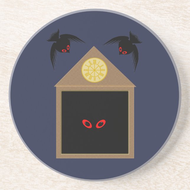 An Unkindness of Ravens Halloween Coaster (Front)