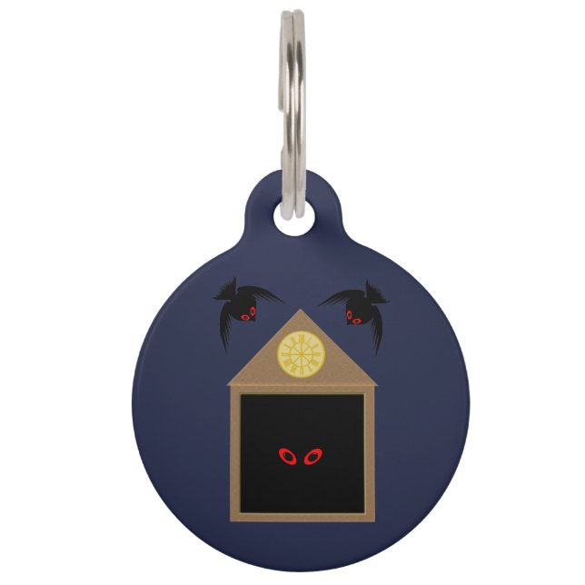An Unkindness of Ravens Halloween Custom Pet Tag (Front)