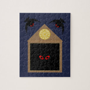 An Unkindness of Ravens Halloween Jigsaw Puzzle
