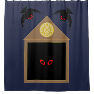 An Unkindness of Ravens Halloween Shower Curtain