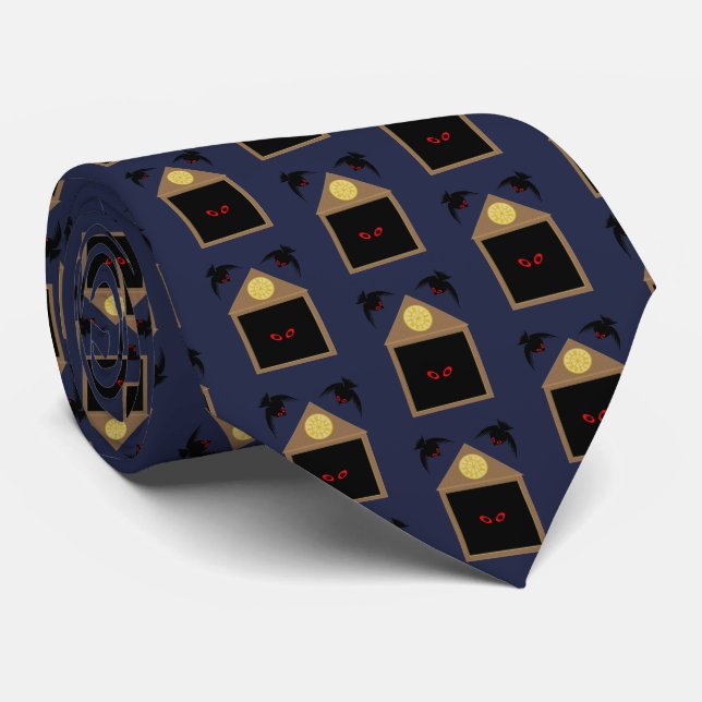 An Unkindness of Ravens Halloween Tie (Rolled)