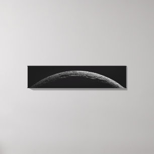 An unreal landscape of Saturn's moon Canvas Print