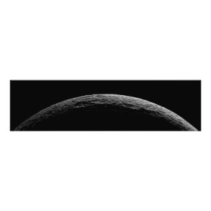 An unreal landscape of Saturn's moon Photo Print