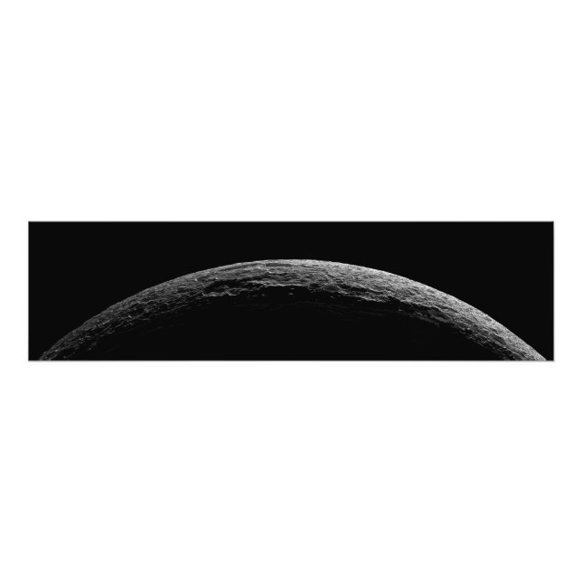 An unreal landscape of Saturn's moon Photo Print (Front)