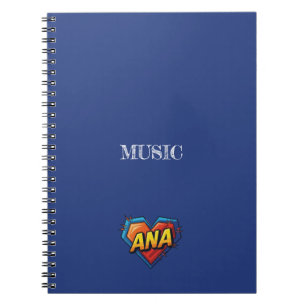 Ana Blue Notebook