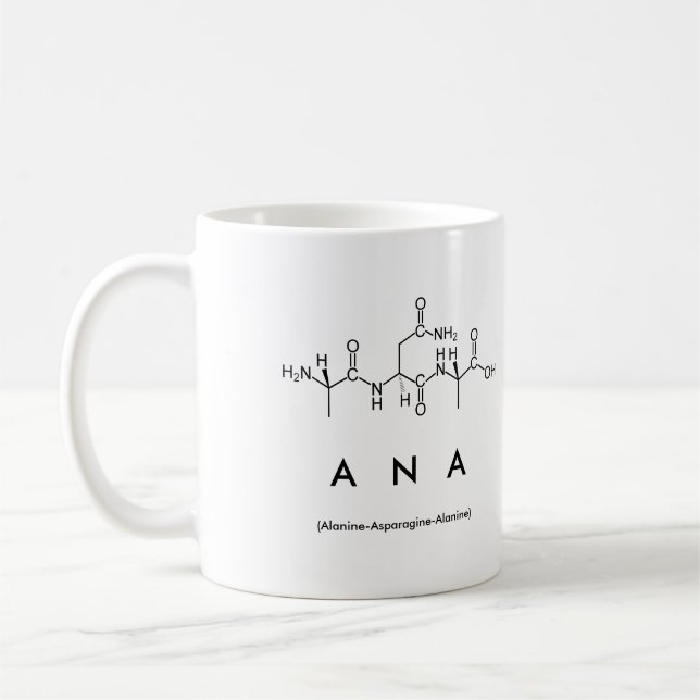 Ana peptide name mug (Left)