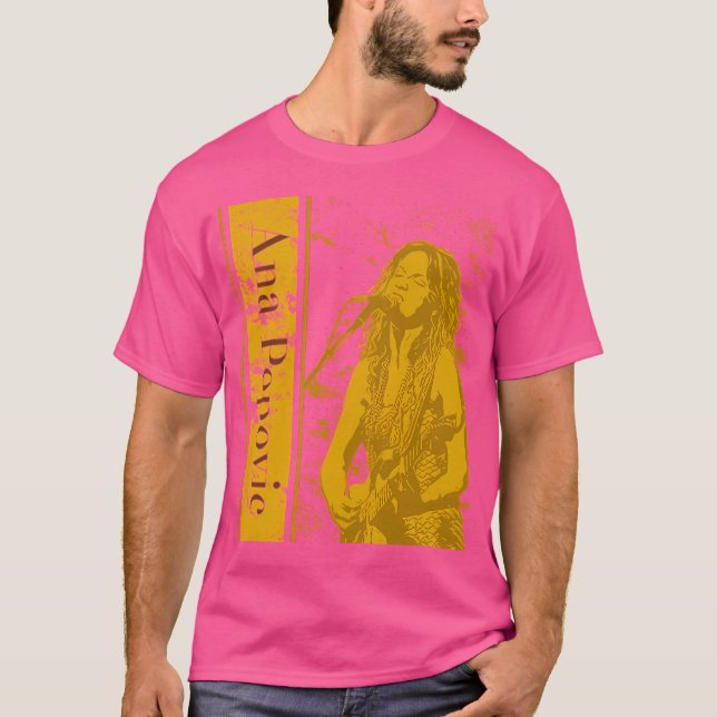 Ana Popovic  Blues Rock T-Shirt (Front)