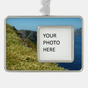 Anacapa's Inspiration Point II at Channel Islands Silver Plated Framed Ornament